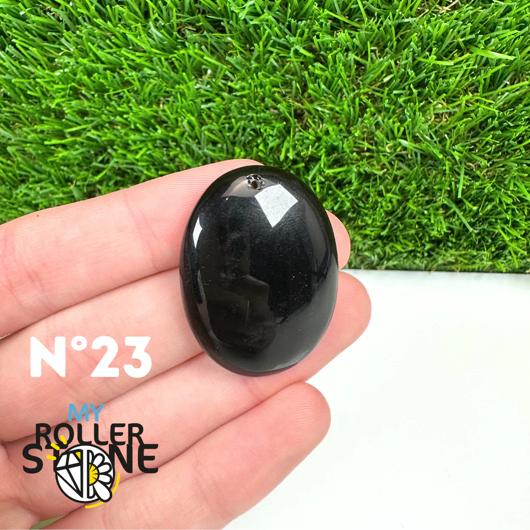 Pendentif Percé Obsidienne Noire 5A - Image 25