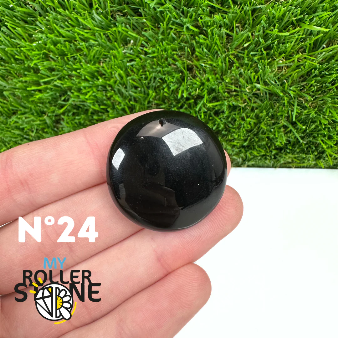 Pendentif Percé Obsidienne Noire 5A - Image 26