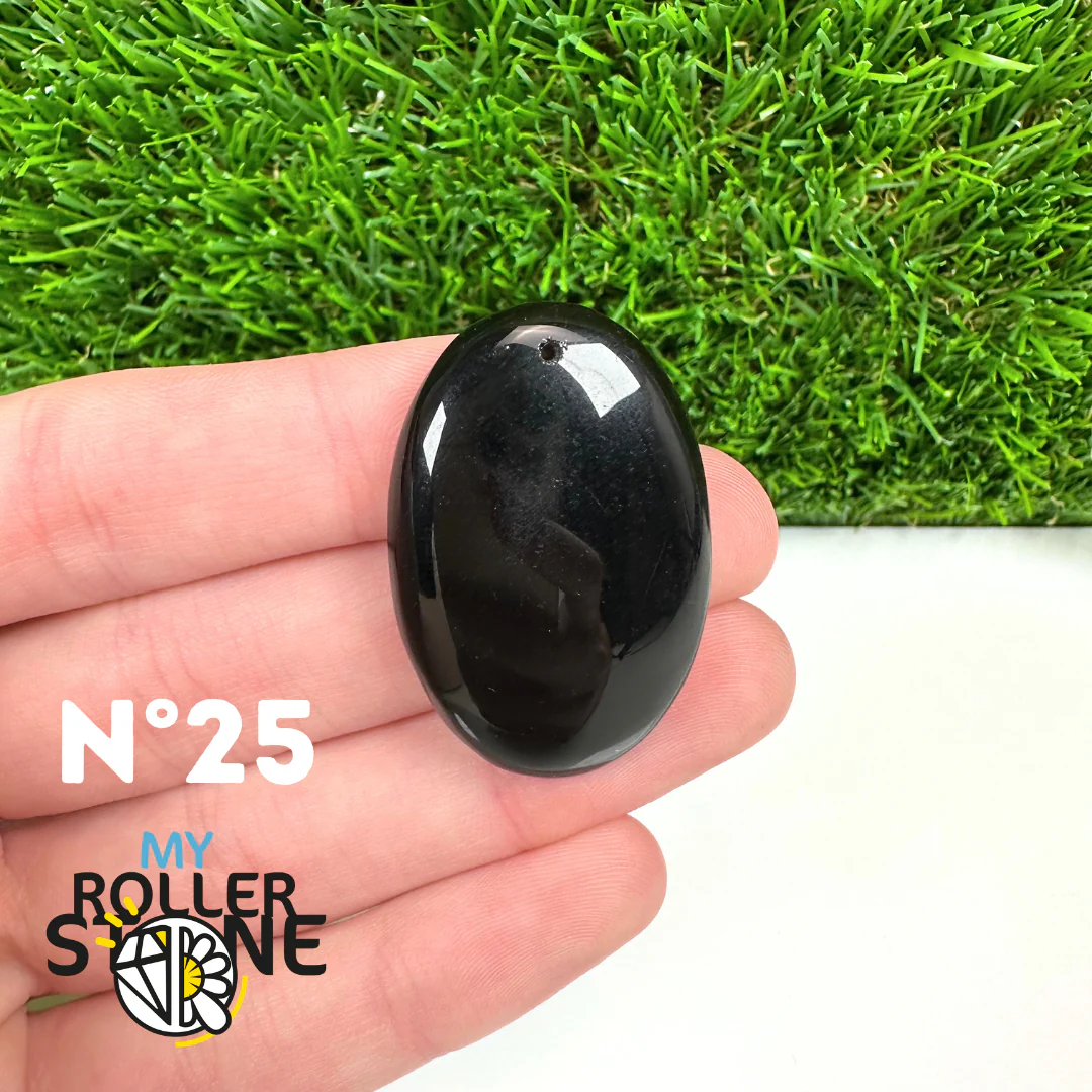 Pendentif Percé Obsidienne Noire 5A - Image 27