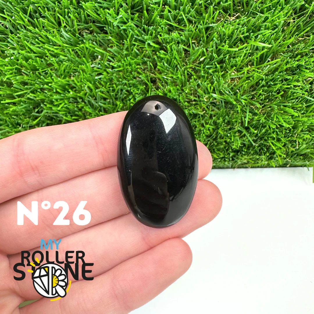 Pendentif Percé Obsidienne Noire 5A - Image 28
