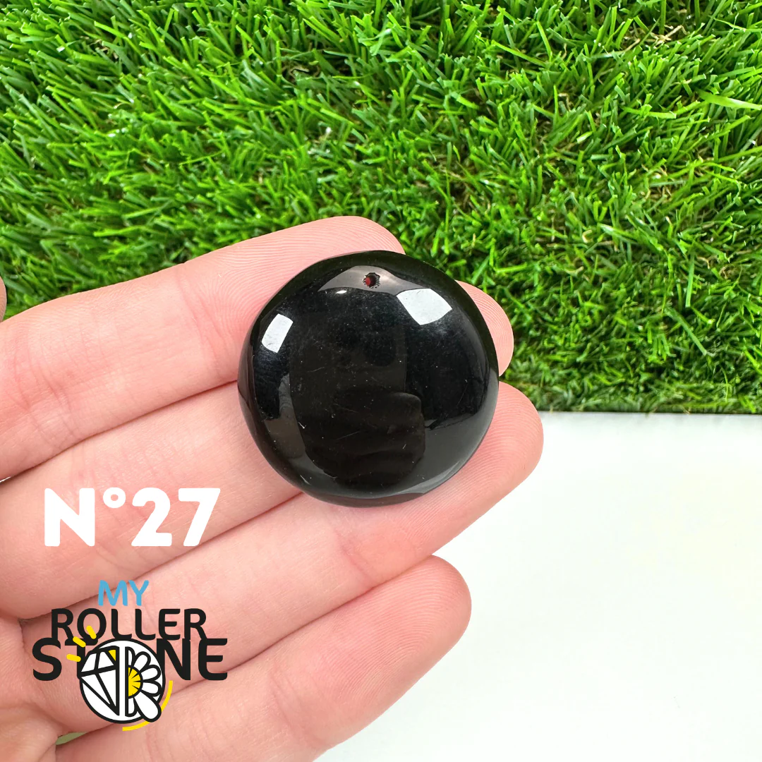 Pendentif Percé Obsidienne Noire 5A - Image 29
