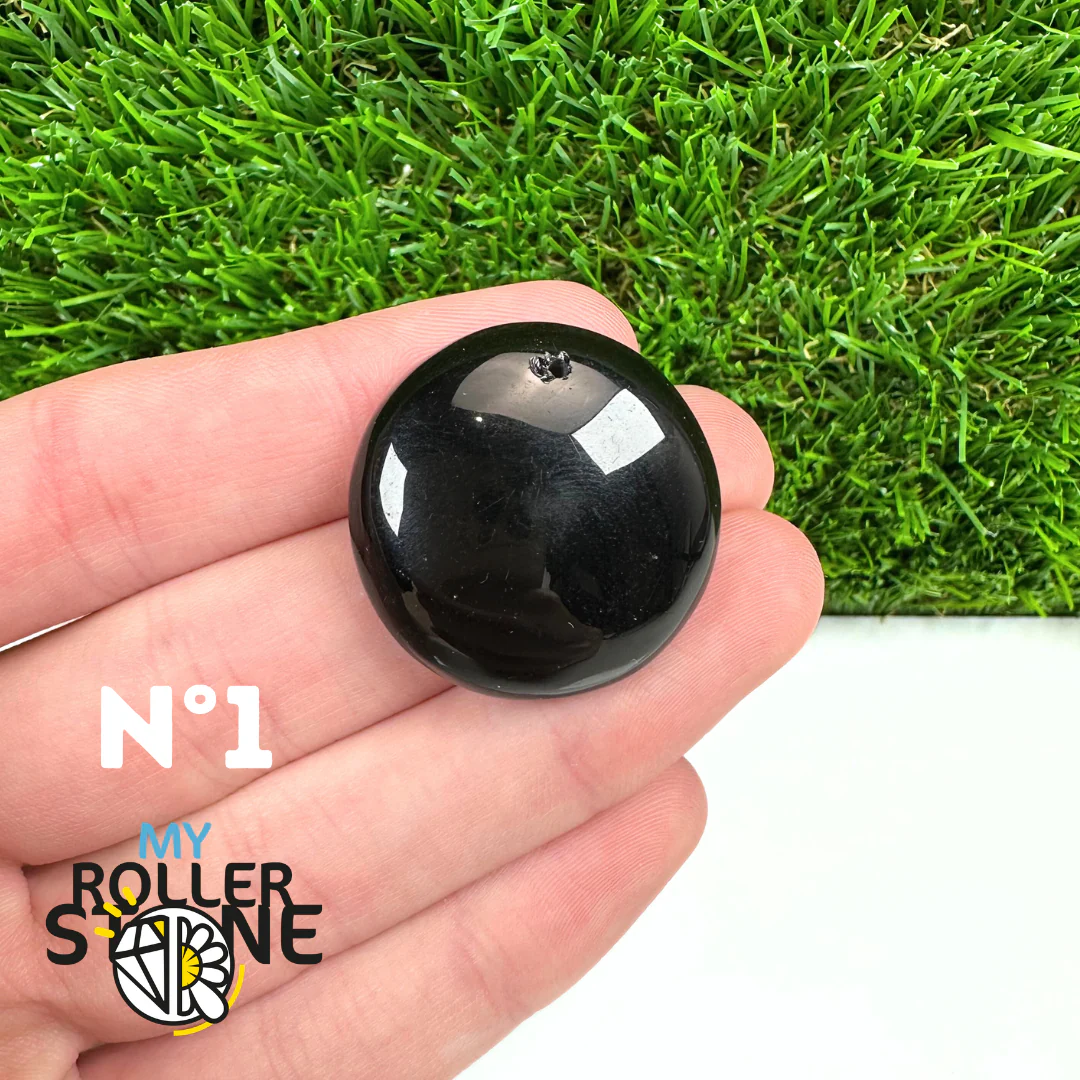 Pendentif Percé Obsidienne Noire 5A - Image 3