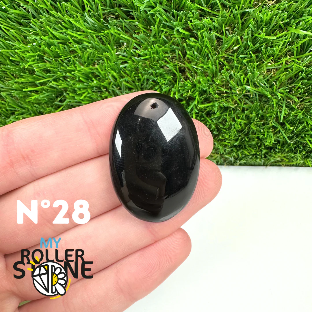Pendentif Percé Obsidienne Noire 5A - Image 30