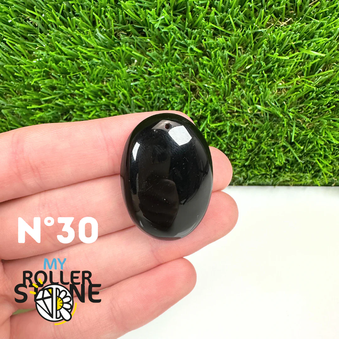 Pendentif Percé Obsidienne Noire 5A - Image 32
