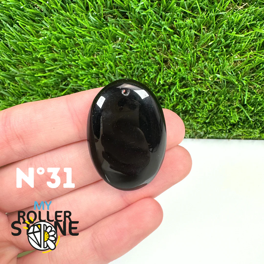 Pendentif Percé Obsidienne Noire 5A - Image 33