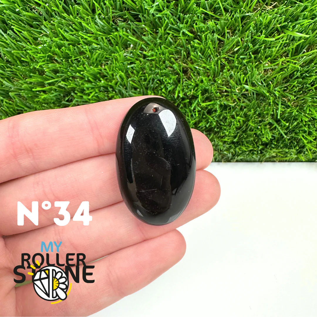 Pendentif Percé Obsidienne Noire 5A - Image 36
