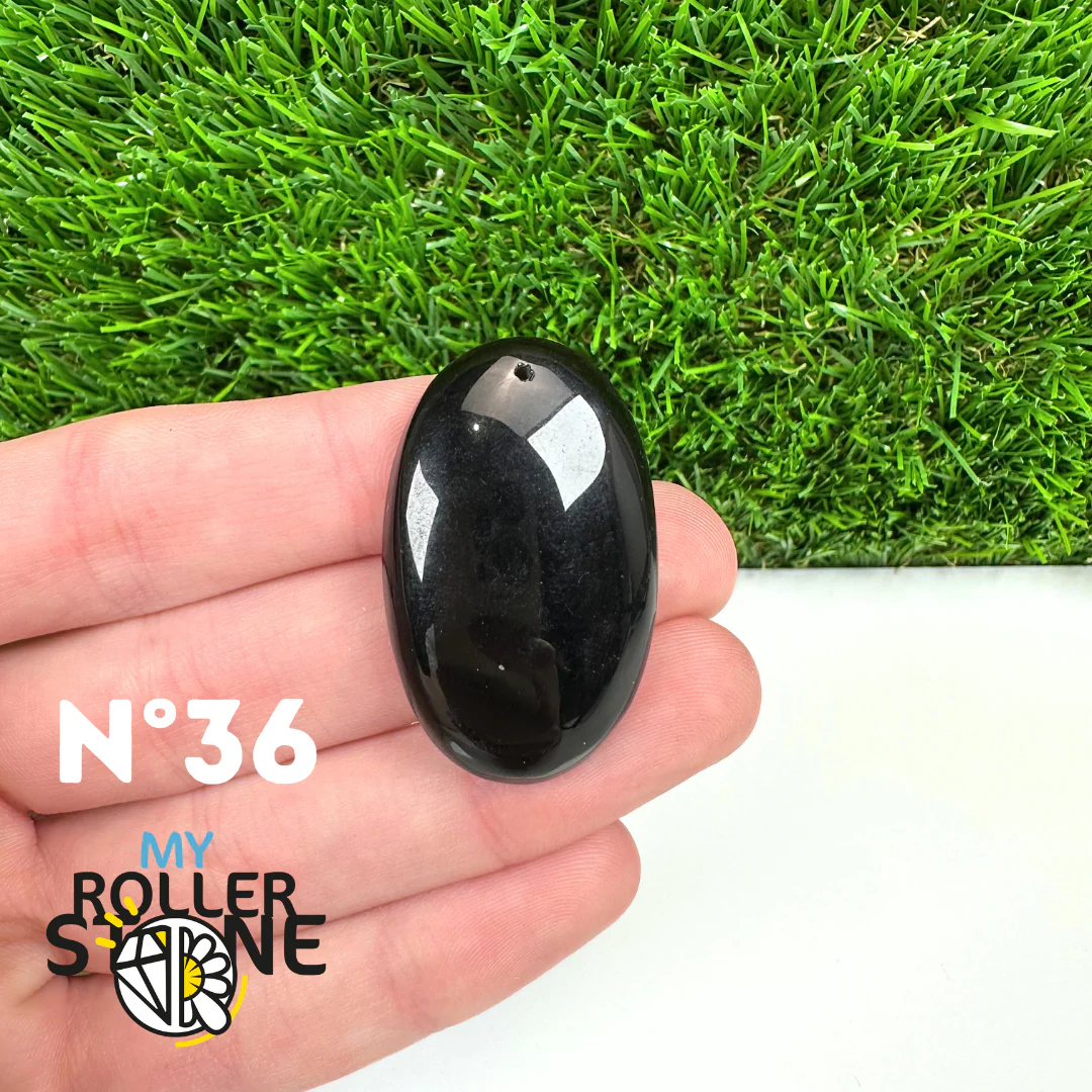 Pendentif Percé Obsidienne Noire 5A - Image 38