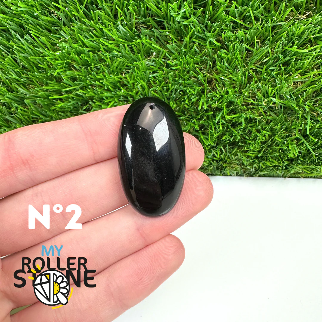 Pendentif Percé Obsidienne Noire 5A - Image 4