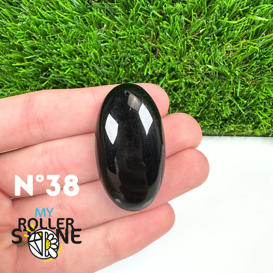Pendentif Percé Obsidienne Noire 5A - Image 40