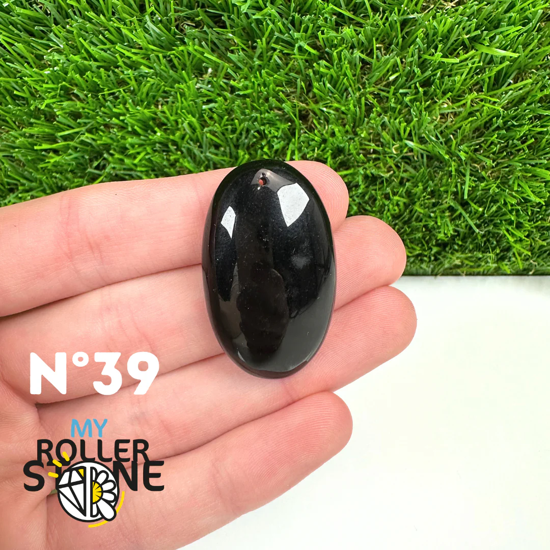 Pendentif Percé Obsidienne Noire 5A - Image 41