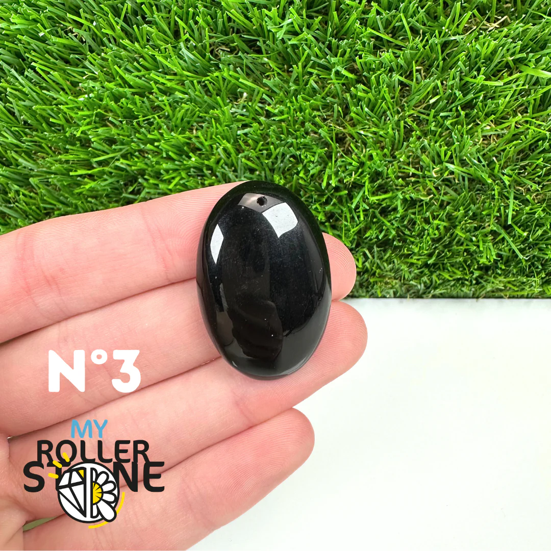Pendentif Percé Obsidienne Noire 5A - Image 5