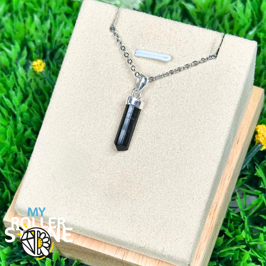 Pendentif Tourmaline Noire Argent - Image 2