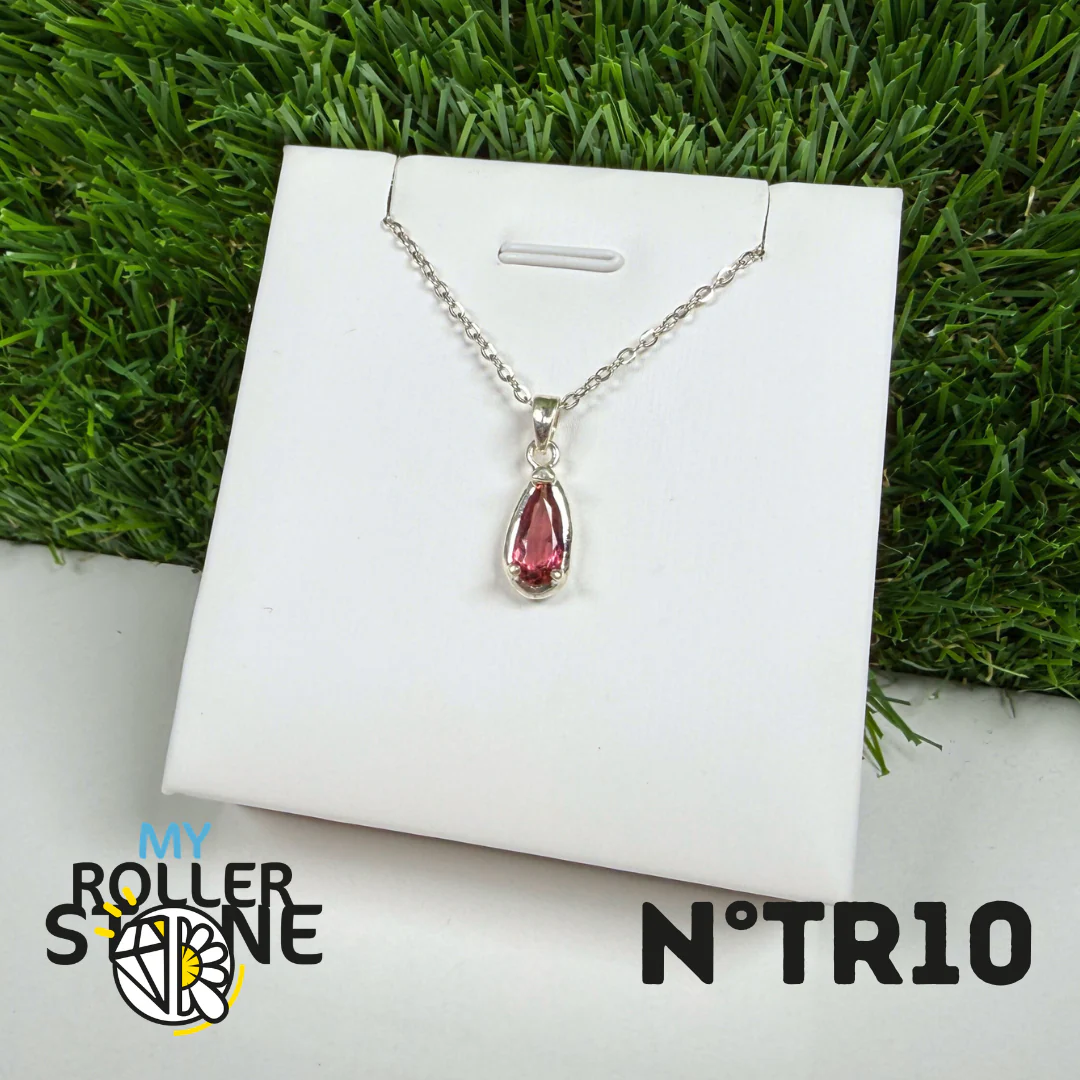 Pendentif Tourmaline Rose (Rubellite) – Argent 925- #10 - Image 2