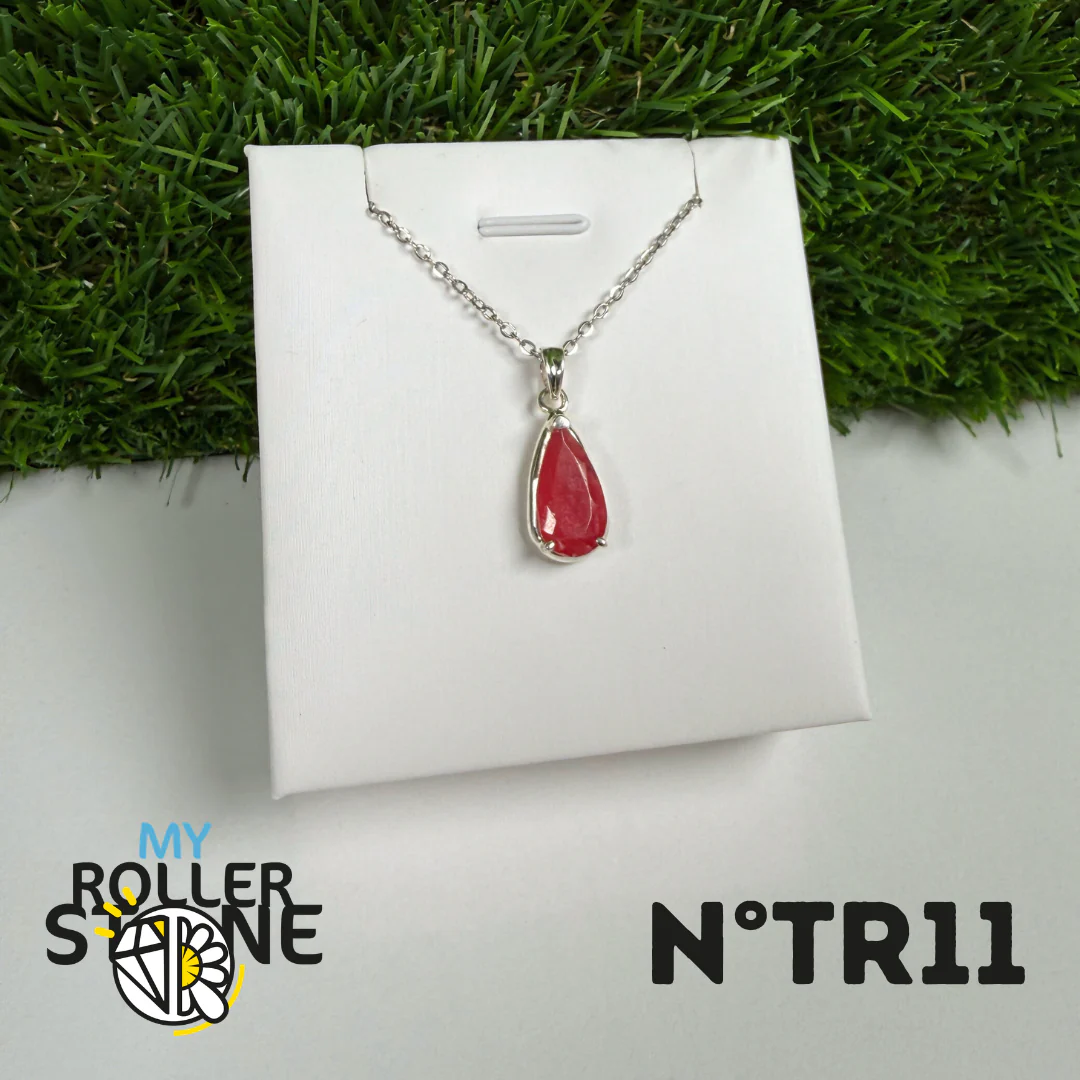 Pendentif Tourmaline Rose (Rubellite) – Argent 925- #11