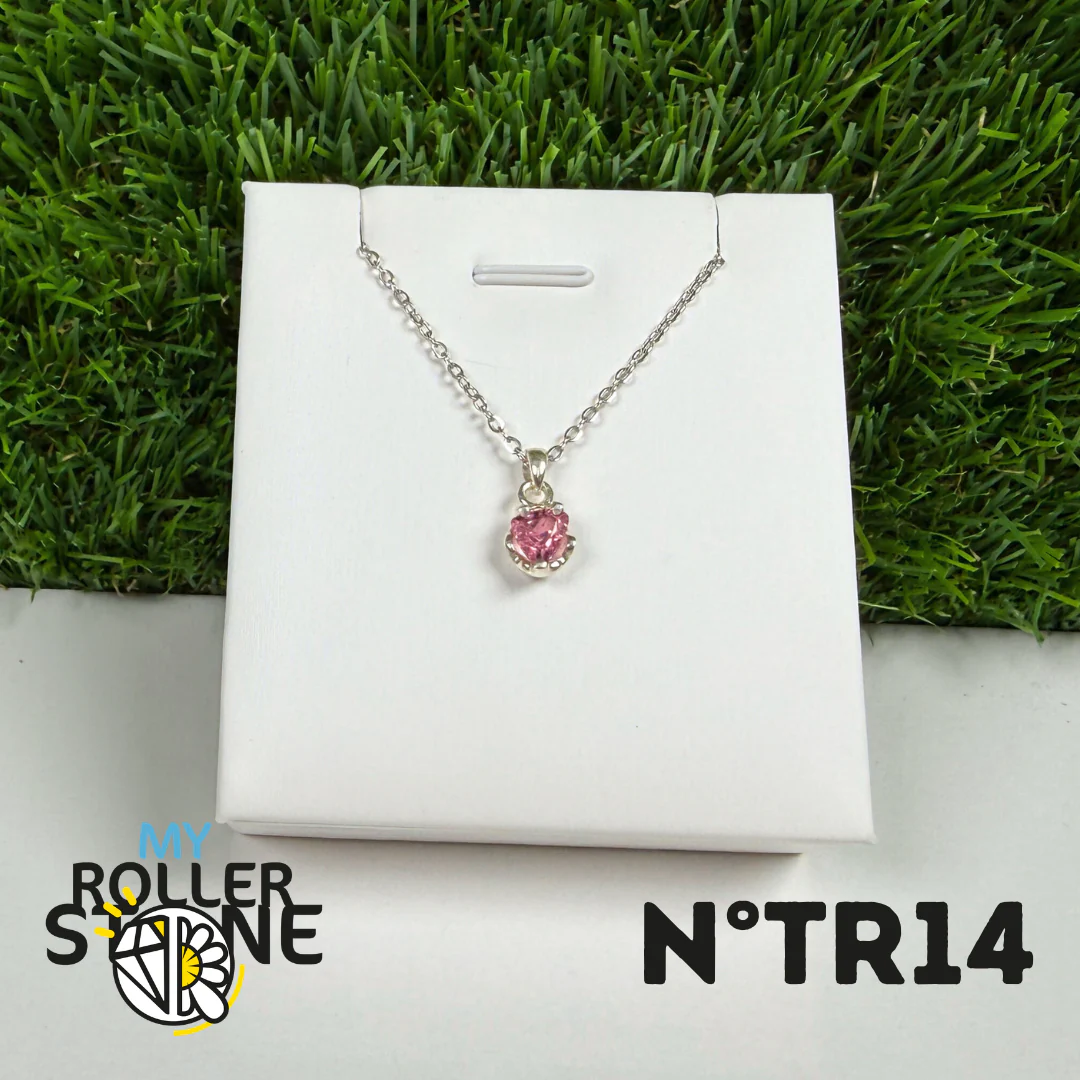 Pendentif Tourmaline Rose (Rubellite) – Argent 925- #14