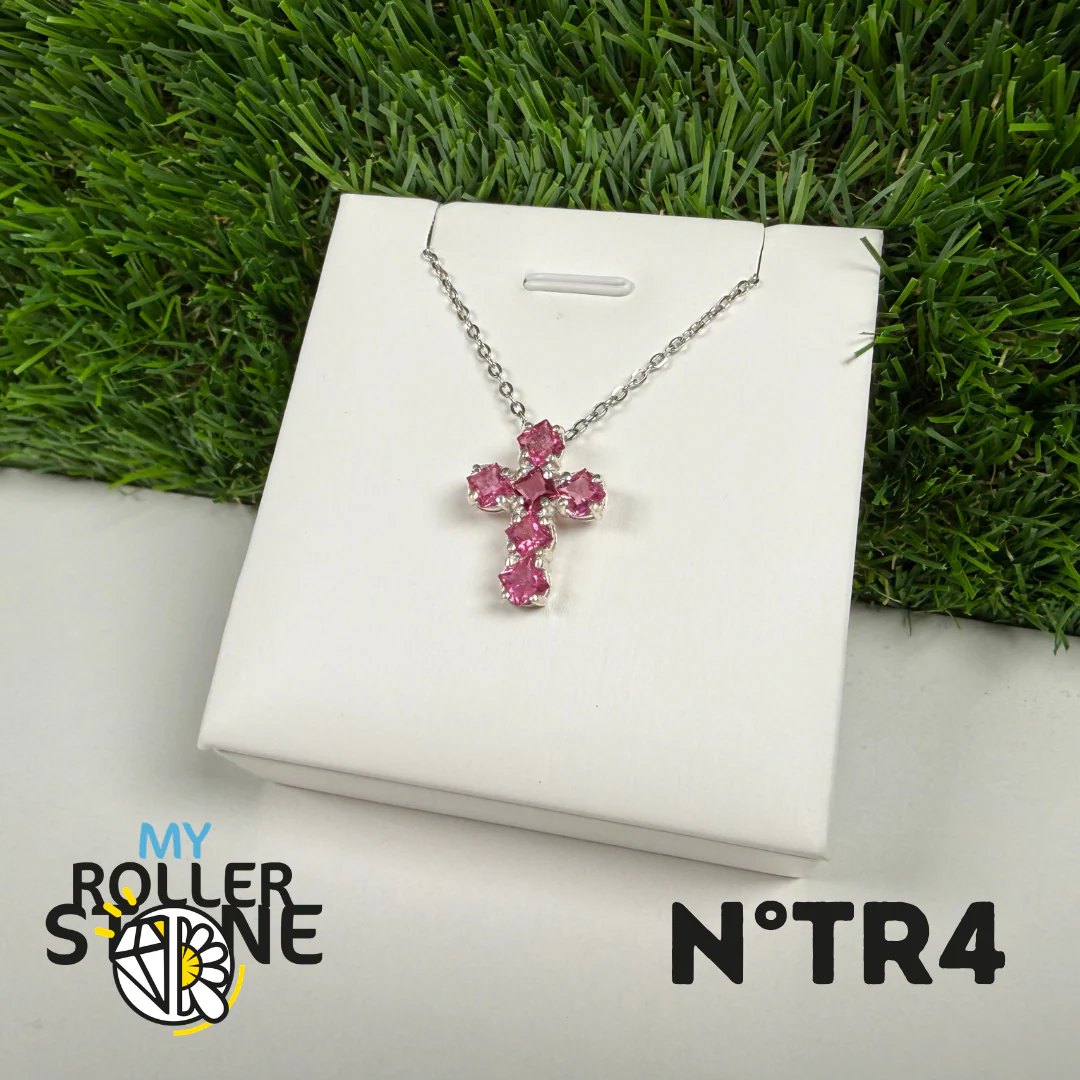 Pendentif Tourmaline Rose (Rubellite) – Argent 925- #4