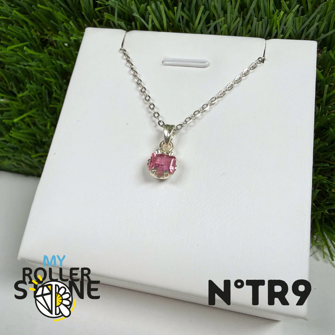 Pendentif Tourmaline Rose (Rubellite) – Argent 925- #9 - Image 2