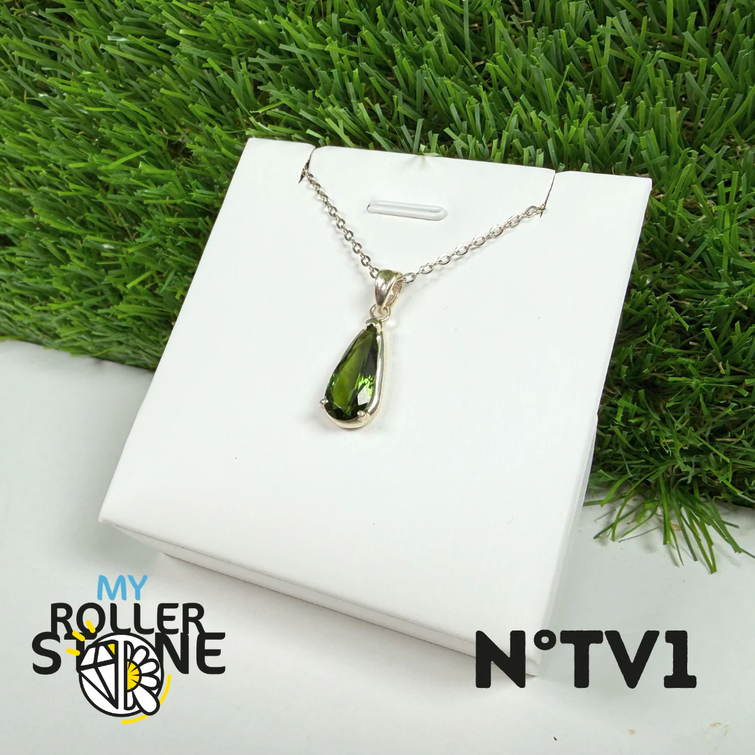 Pendentif Tourmaline verte (Verdelite) Argent 925 #1