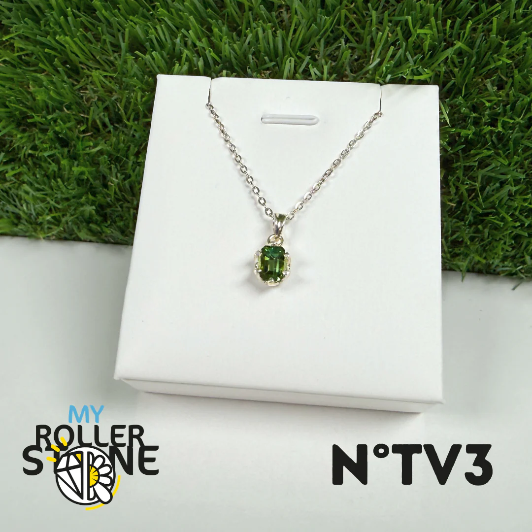 Pendentif Tourmaline verte (Verdelite) Argent 925 #3