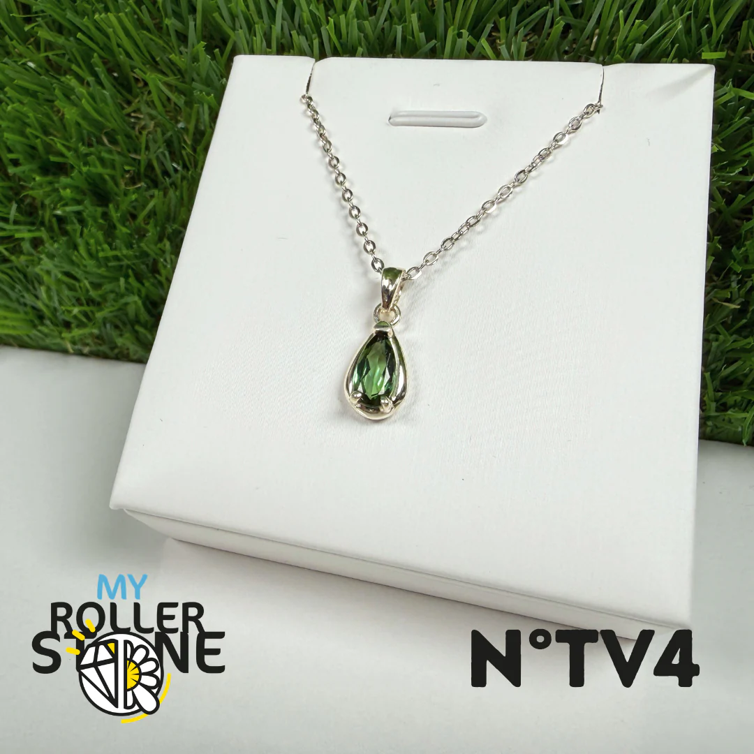 Pendentif Tourmaline verte (Verdelite) Argent 925 #4