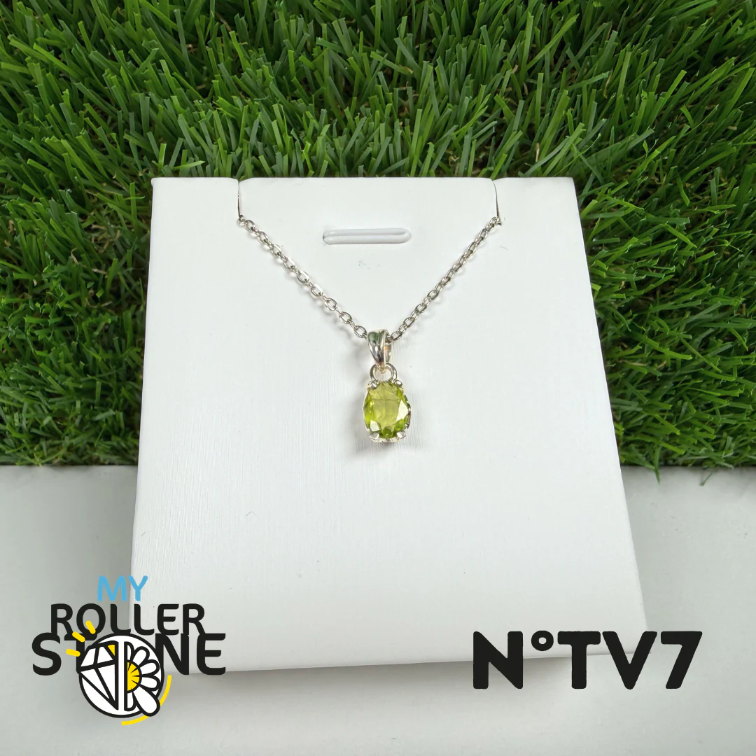 Pendentif Tourmaline verte (Verdelite) Argent 925 #7