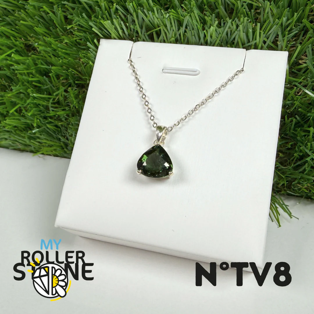 Pendentif Tourmaline verte (Verdelite) Argent 925 #8