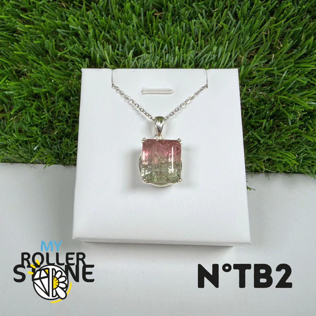 Pendentif Tourmaline Watermelon Argent 925 -#2 - Image 2