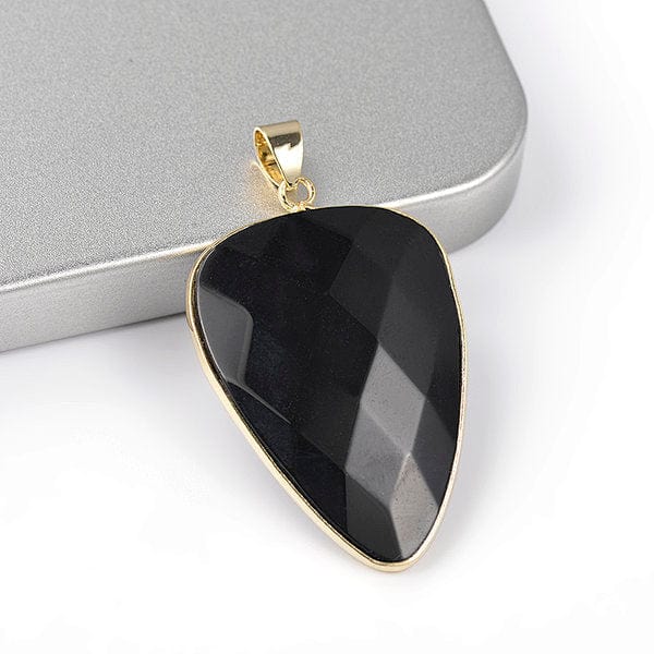 Pendentif Triangle facettée pierre - Image 6