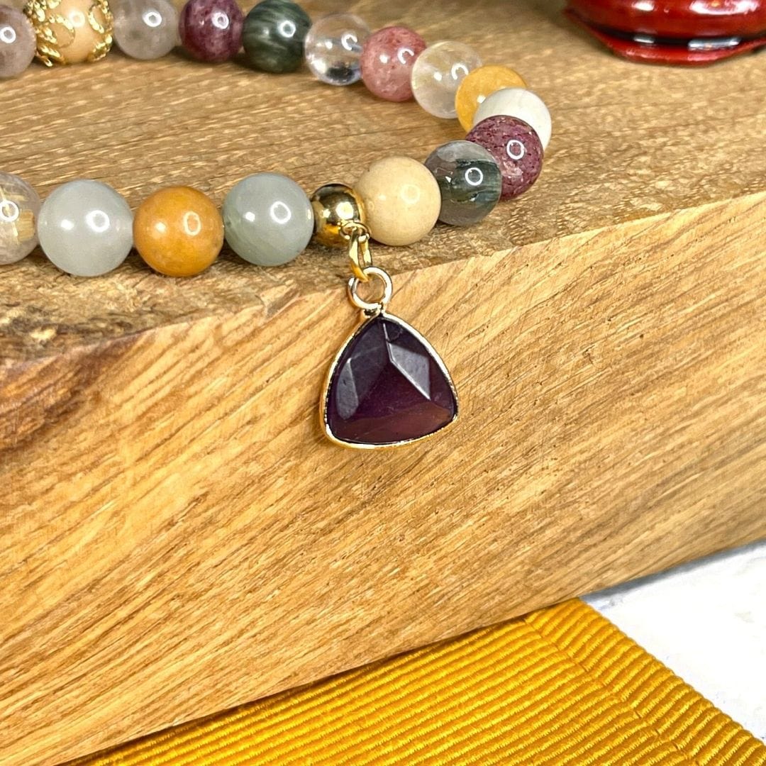 Pendentif triangle pierre - Image 3