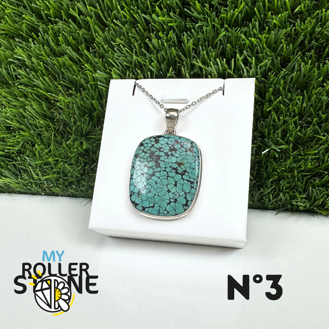Pendentif Turquoise Tibétaine #3