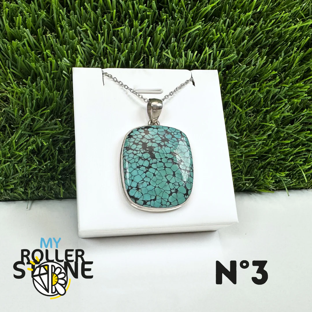 Pendentif Turquoise Tibétaine #3 - Image 2