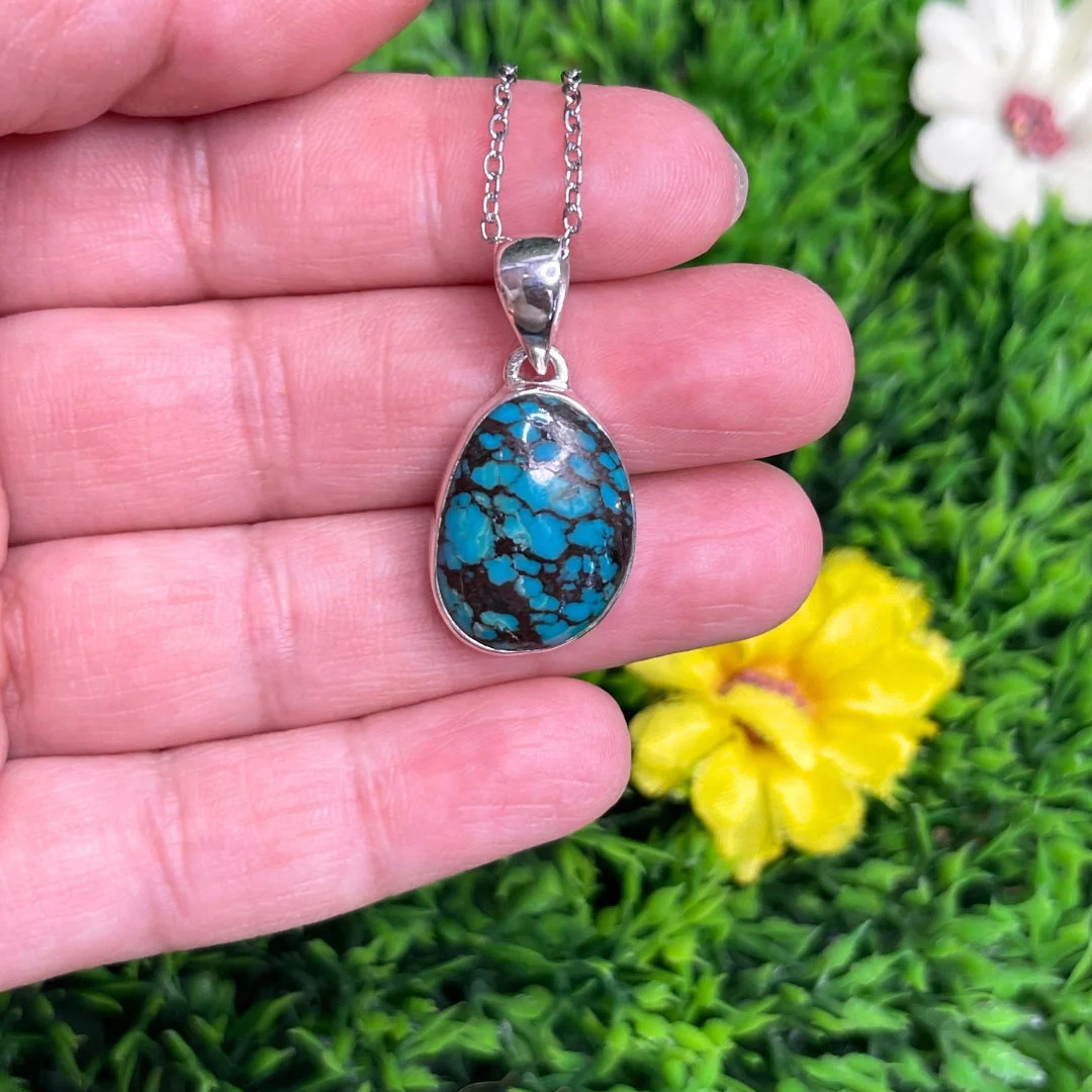 Pendentif Turquoise Tibétaine #6 - Image 3