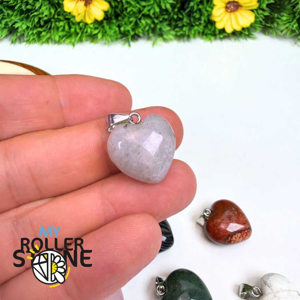 Pendentifs coeur pierre (13 variantes) - Image 11