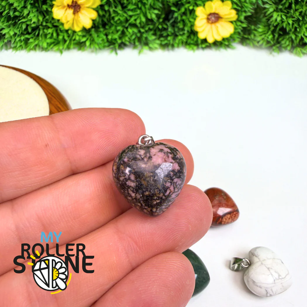 Pendentifs coeur pierre (13 variantes) - Image 12