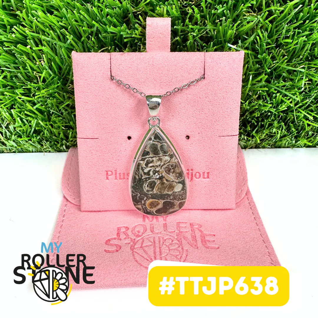 Pendentifs en Jaspe Turritella Argent925 #TTJP638