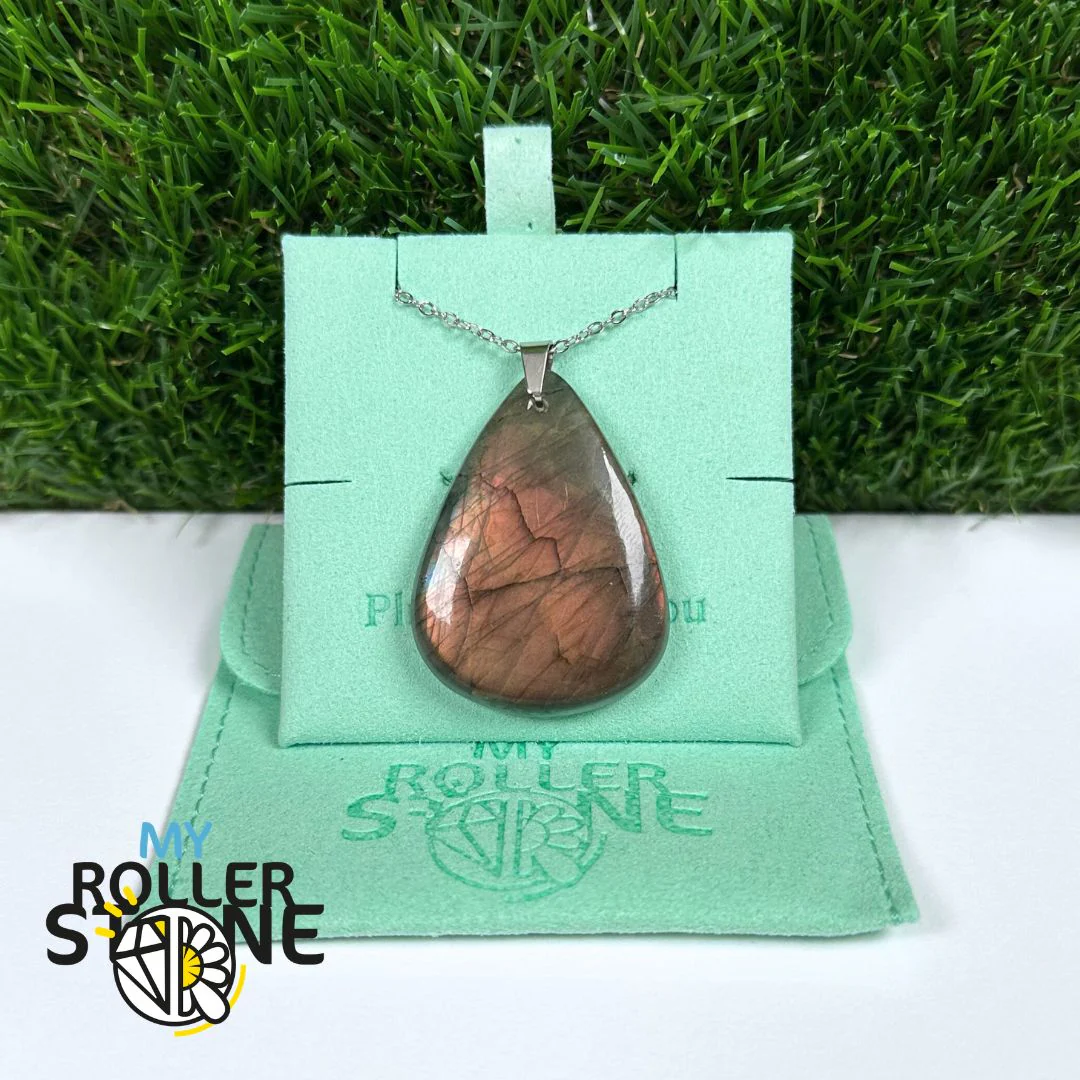 Pendentifs Labradorite Violette forme Libre 5A - Image 2