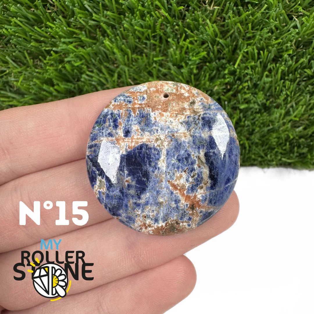 Pendentifs Sodalite Orange Forme Libre 5A - Image 17