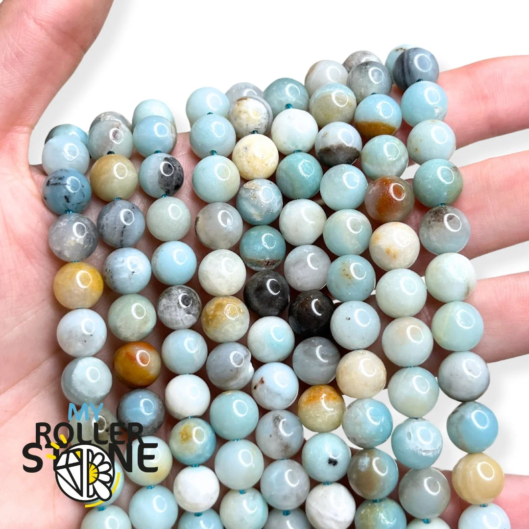 Perle Amazonite 3A - Image 3