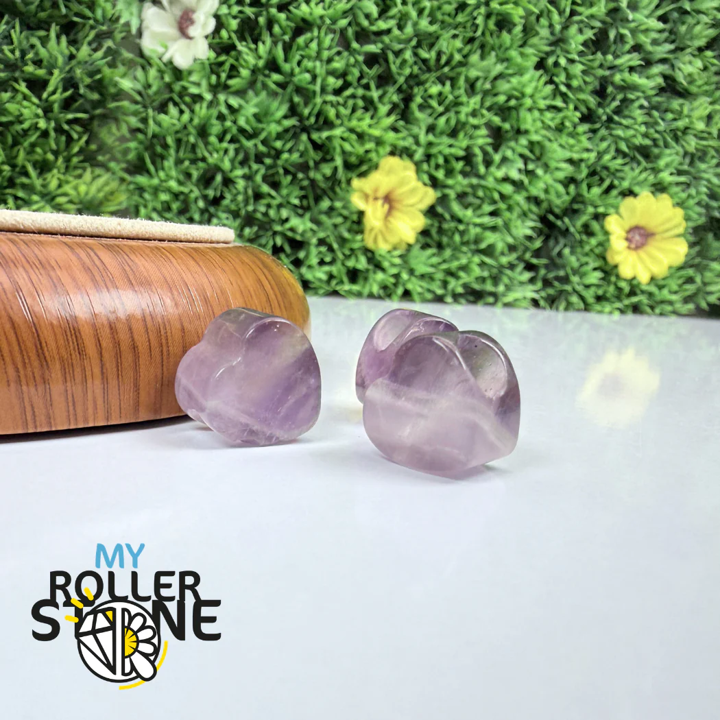 Perle Améthyste Coeur Grand Trou