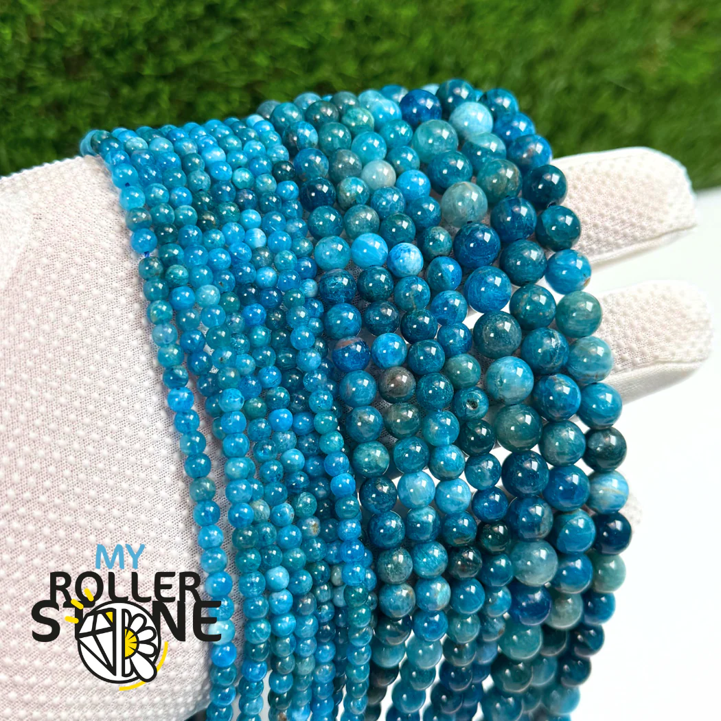 Perle Apatite Bleue 3A - Image 2