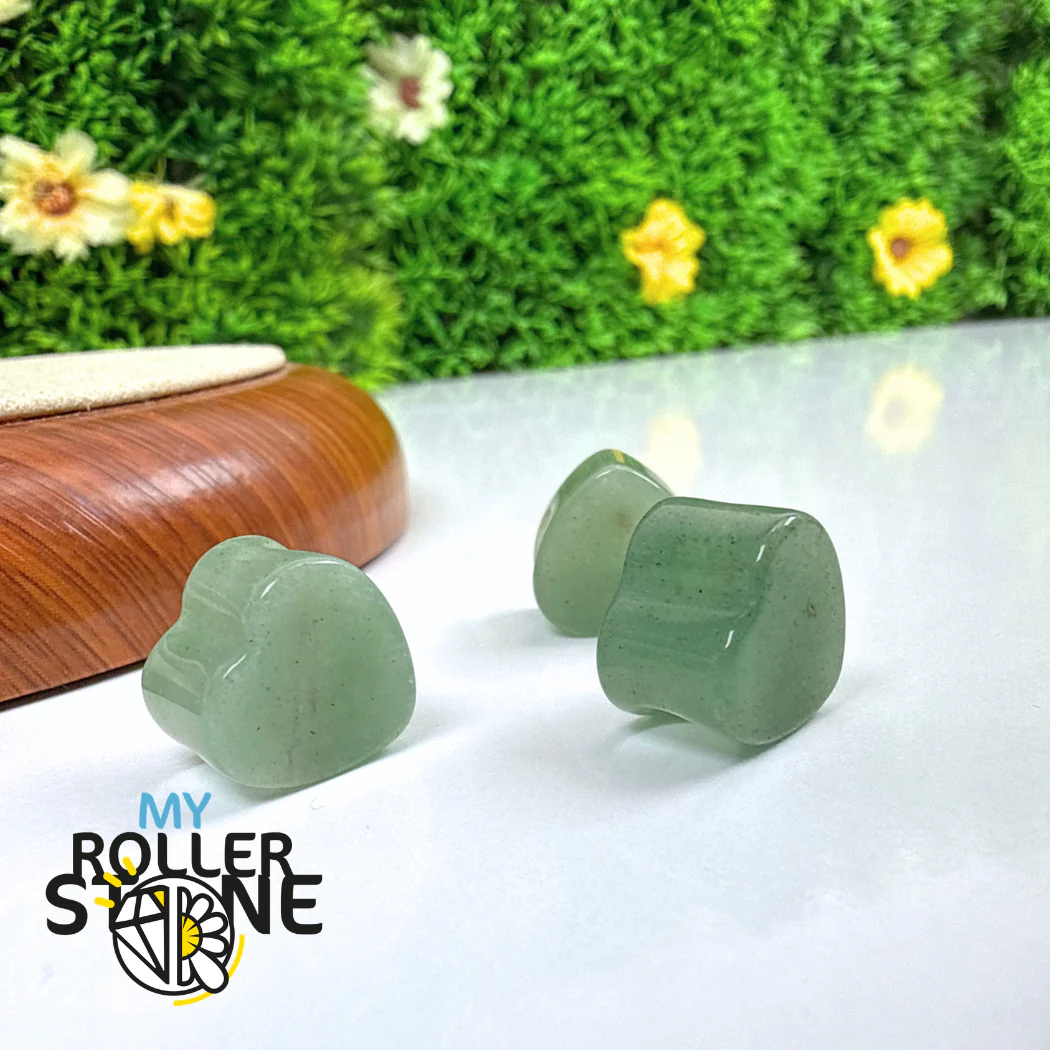 Perle Aventurine Coeur Grand Trou
