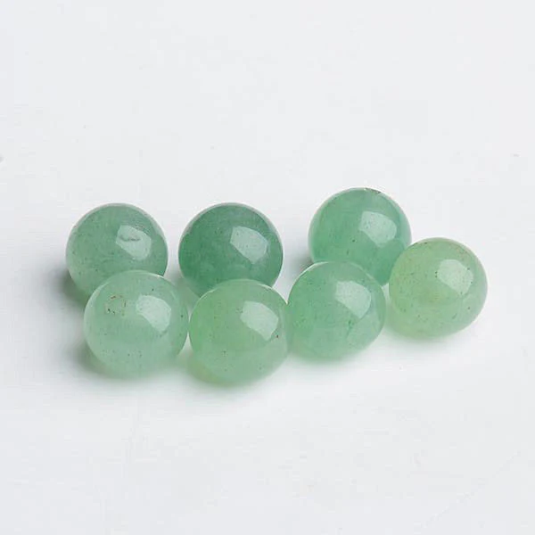 Perle Aventurine demi-trou