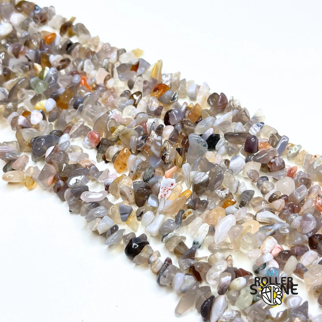Perle Chips Agate du Botswana 80 cm - Image 2