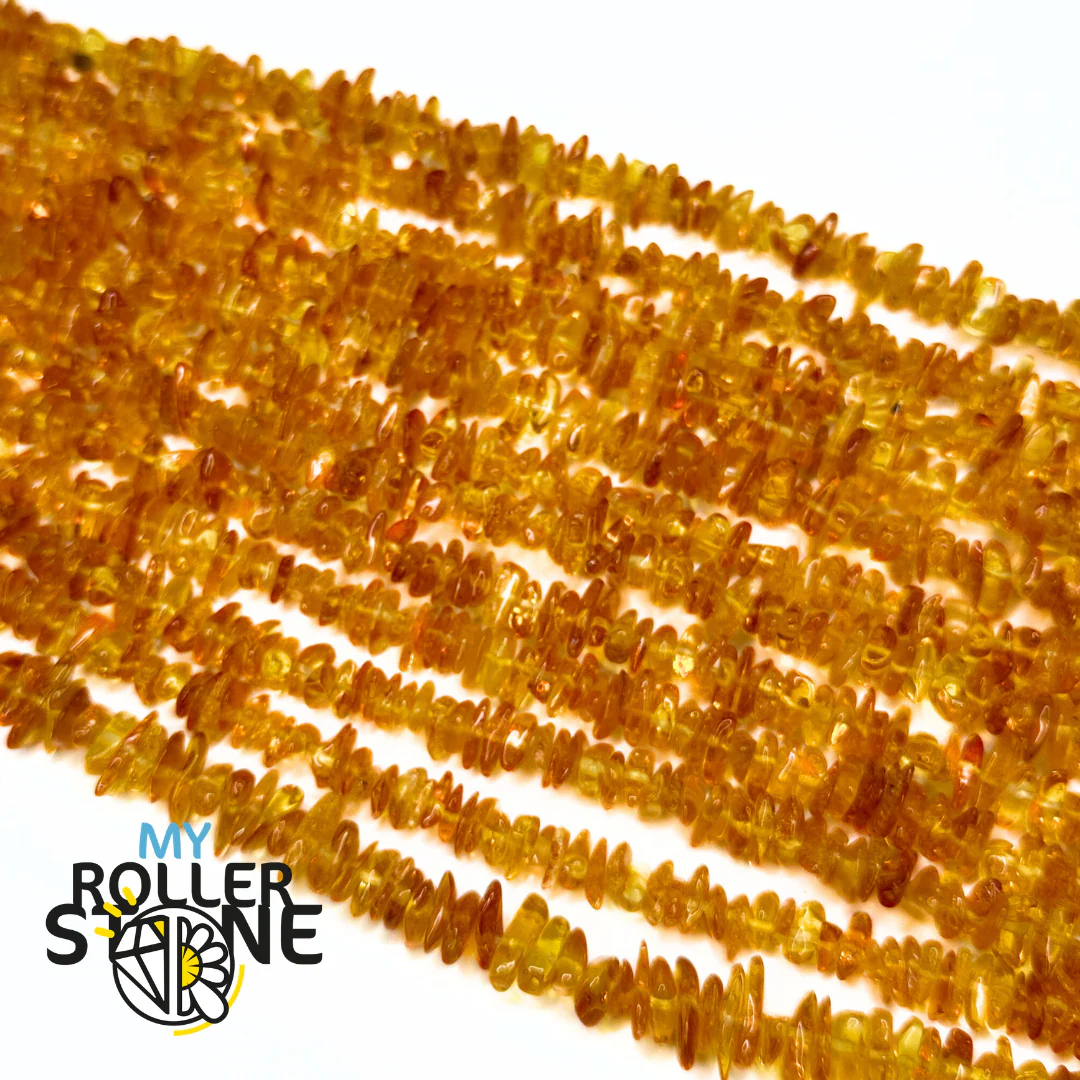 Perle Chips Ambre Miel 40 cm - Image 2