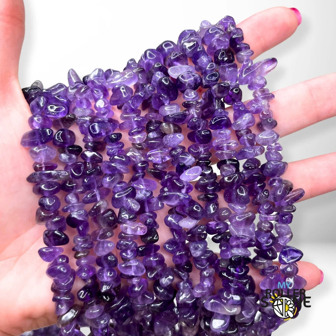 Perle Chips Améthyste 5A 78 cm