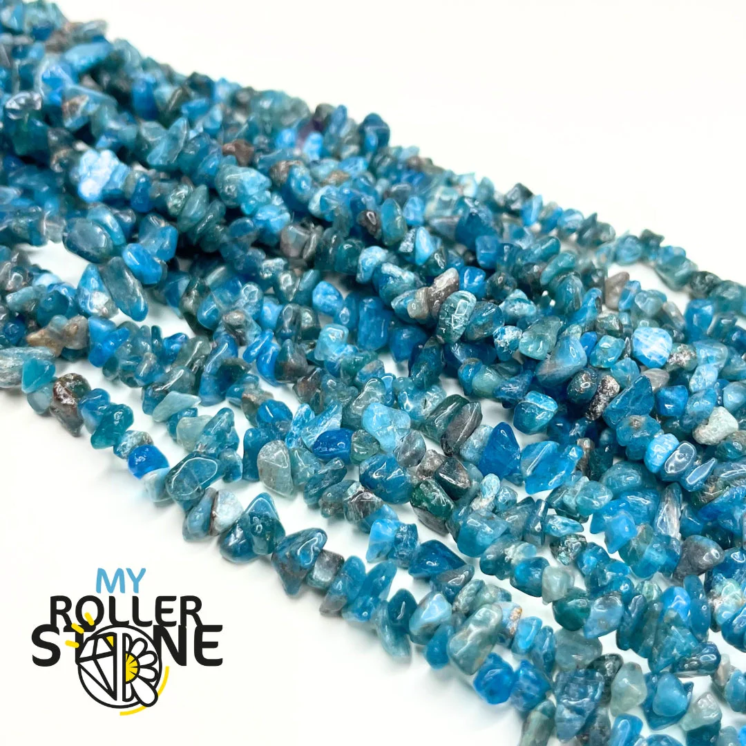 Perle Chips Apatite Bleue 1A 80 CM - Image 2