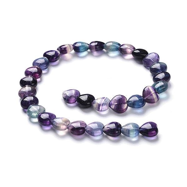 Perle Coeur Fluorite Arc-en-Ciel - Image 3