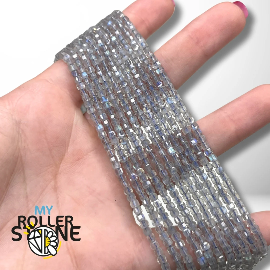 Perle Cubique Labradorite 3A 2,5MM