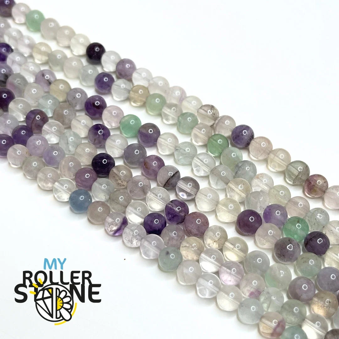 Perle en Fluorite Lilas - Image 4