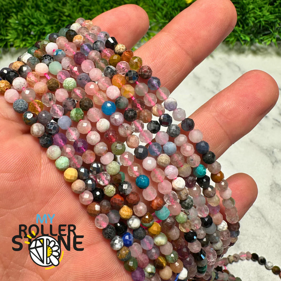 Perle Facettée perle mixte (2MM-4MM)